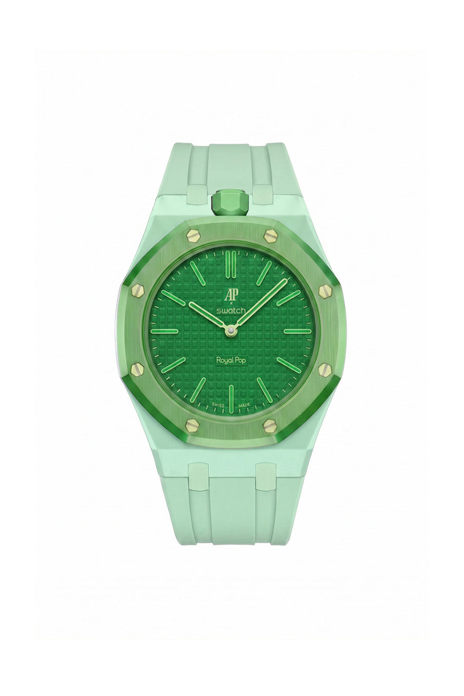 Green Eight · pale mint green · pale mint green · אבזם כסוף