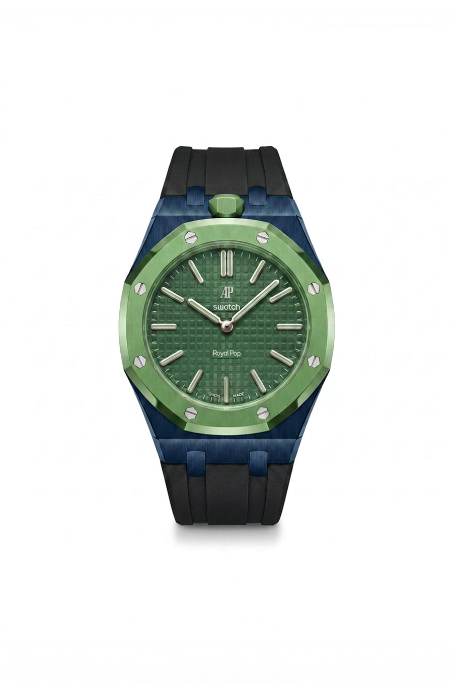 Green Eight · dark blue · black · אבזם כסוף