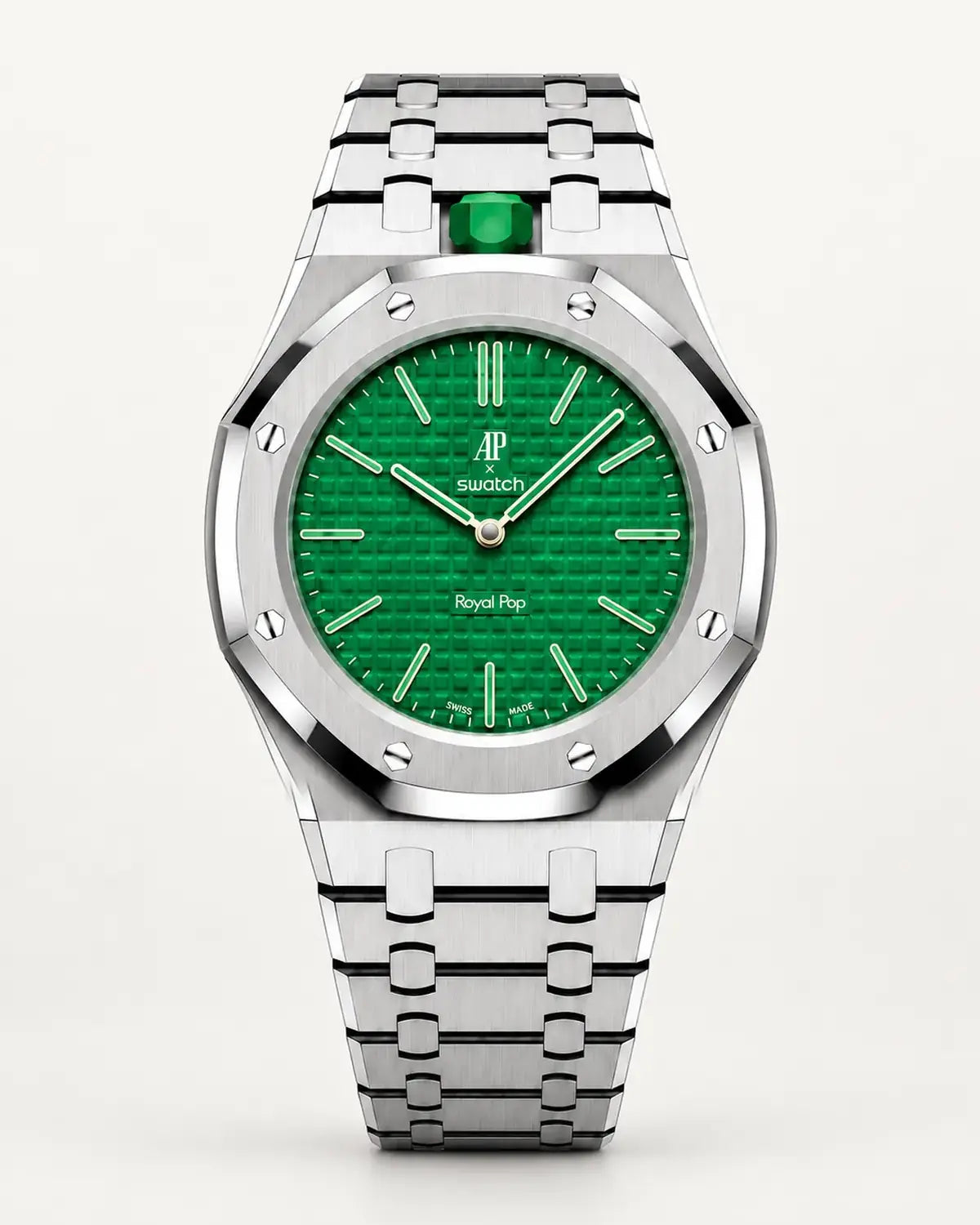Green Eight · ירוק · כיסוי כסף וצמיד כסף · תמונת קטלוג